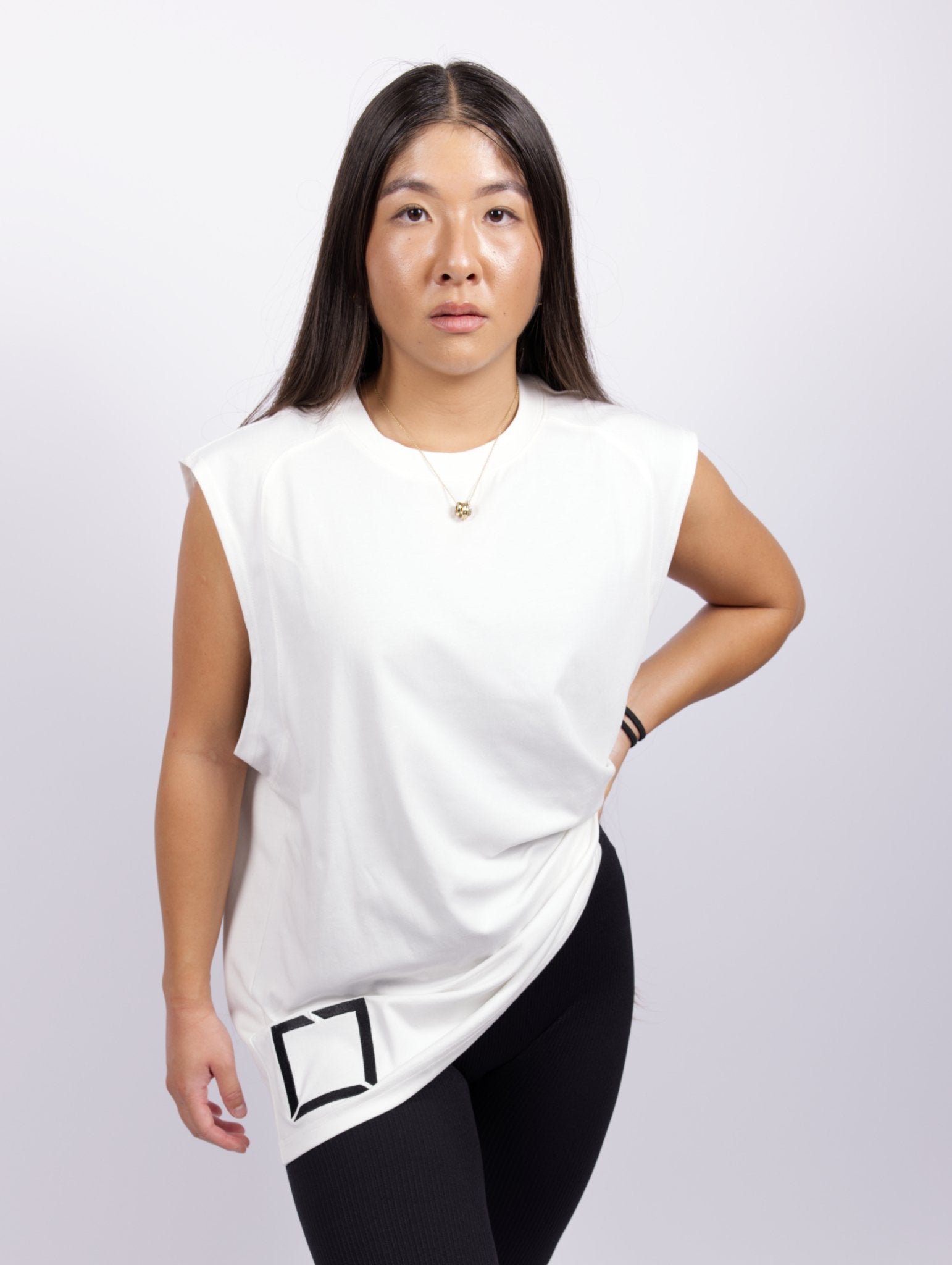 Sleeveless Baggy Tee Square Form - Smoke'm