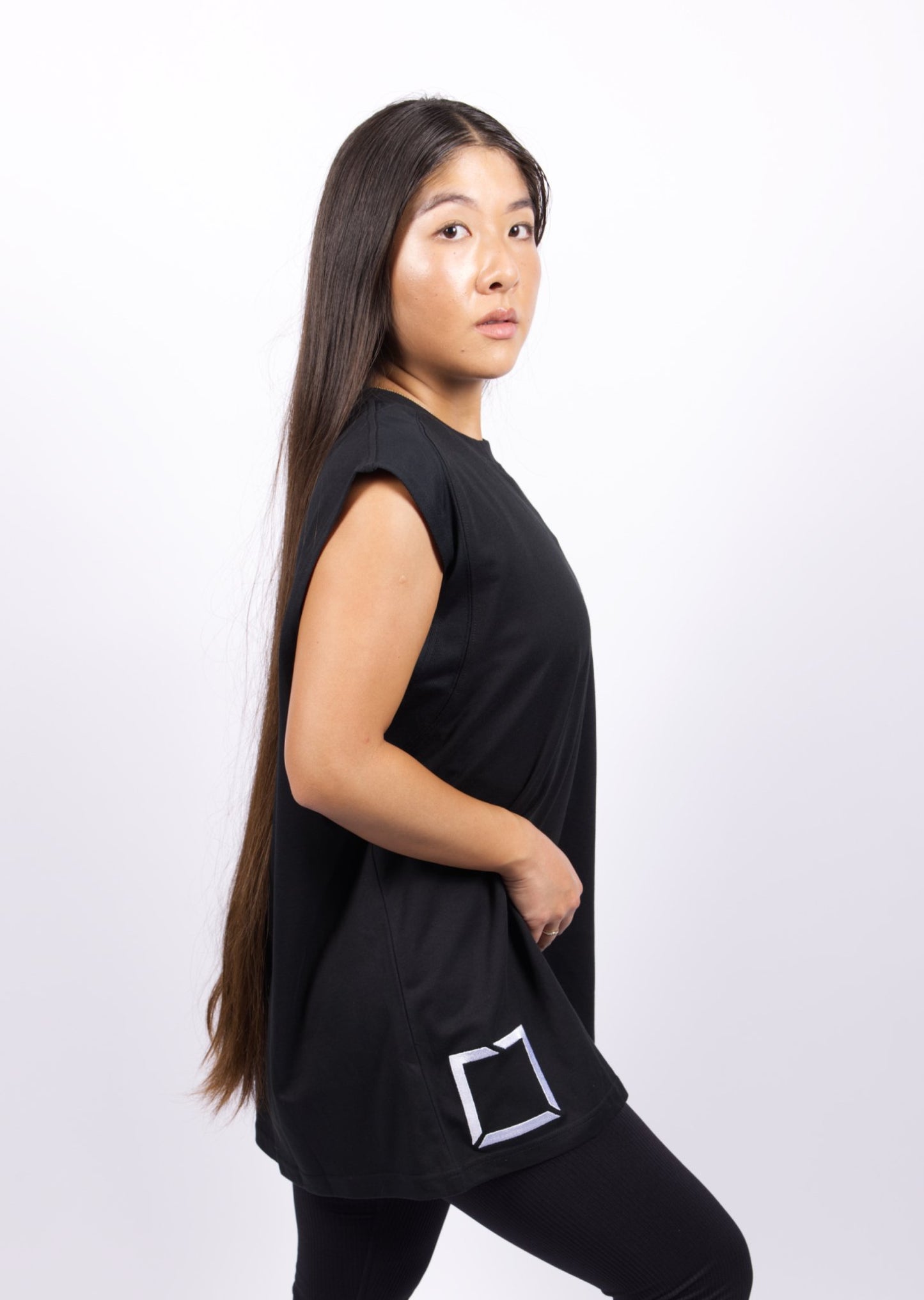 Sleeveless Baggy Tee Square Form - Smoke'm