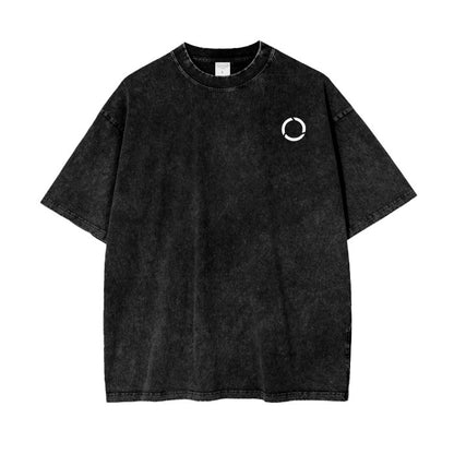 Smoked Black Oversize T-Shirt - Circle Form - Smoke'm