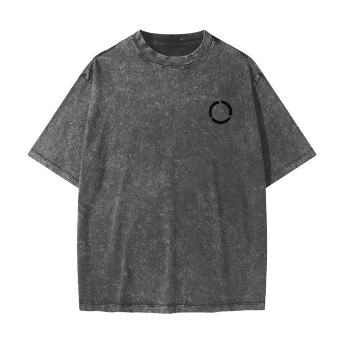 Smoked Grey Oversize T-Shirt - Circle Form - Smoke'm